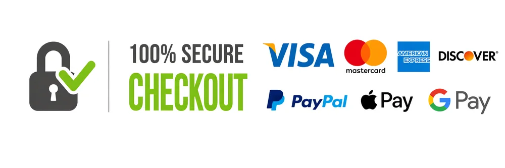 100% secure checkout